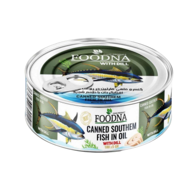 کنسرو تن ماهی شویدی فودنا وزن 180 گرم