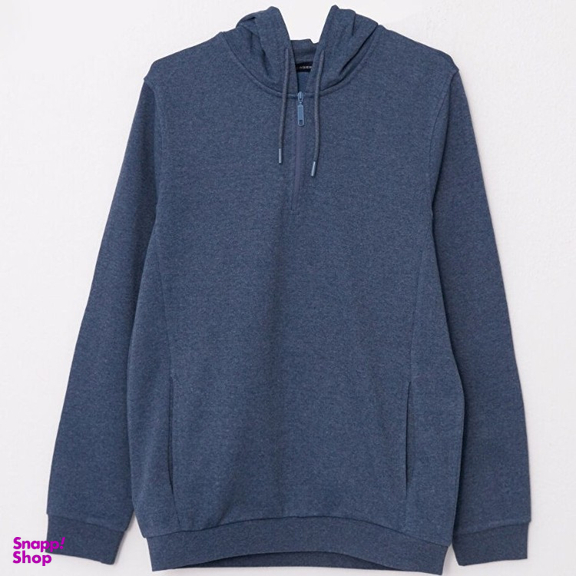 هودی مردانه ال سی وایکیکی مدل Creamer رنگ آبی