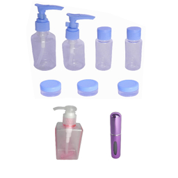 ست بطری مسافرتی آرایشی کد 00427 بسته 9 عددی