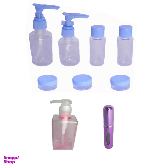 ست بطری مسافرتی آرایشی کد 00427 بسته 9 عددی