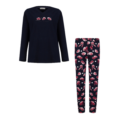 ست بلوز و شلوار راحتی زنانه کد 1049 رنگ سرمه ای