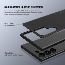 کاور نیلکین مدل Super Frosted Shield Pro مناسب برای گوشی موبایل سامسونگ Galaxy S23 Ultra