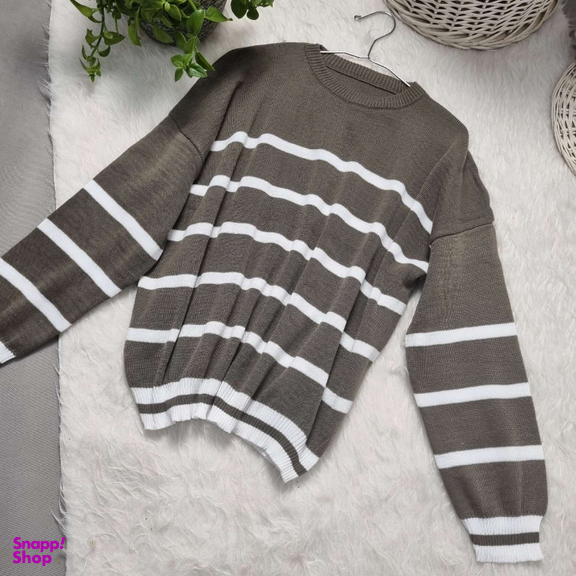 پلیور زنانه طرح راه راه مدل شبنم کد 08