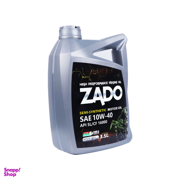 روغن موتور خودرو زادو مدل SAE 10W40-16000-SL حجم 3.5 لیتر