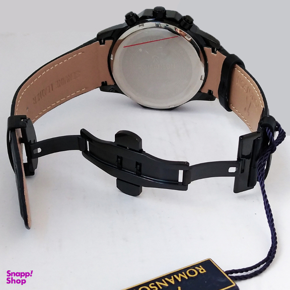 ساعت عقربه ای مردانه رومانسون مدل بندچرمی کرنوگراف کد 25