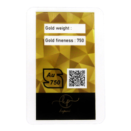طلا گرمی 18 عیار کاپانی مدل الماس کد KC001