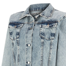 کت جین  زنانه سرژه مدل 220109 رنگ آبی روشن