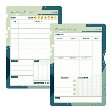 مگنت یخچال لاژید مدل پلنر هفتگی و روزانه کد MGNT038 سایز 20×30 سانتی متر