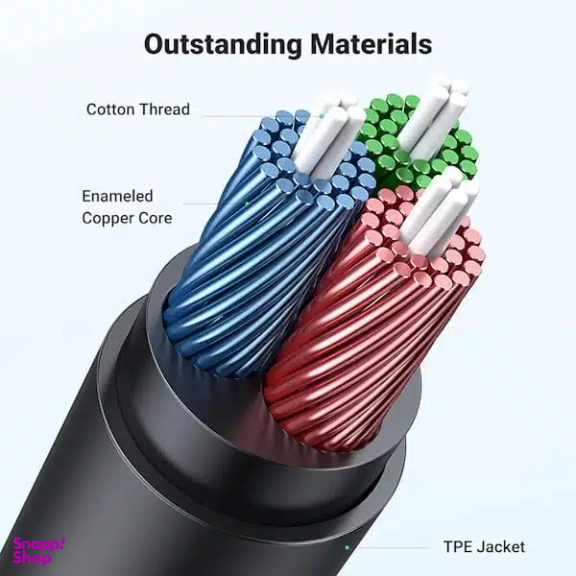 کابل افزایش صدا AUX Jack 3.5mm یوگرین کد AV118 طول 3 متر