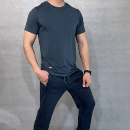 ست تیشرت شلوار ورزشی مردانه کد 1101 رنگ طوسی