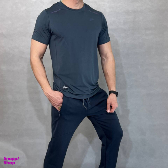 ست تیشرت شلوار ورزشی مردانه کد 1101 رنگ طوسی