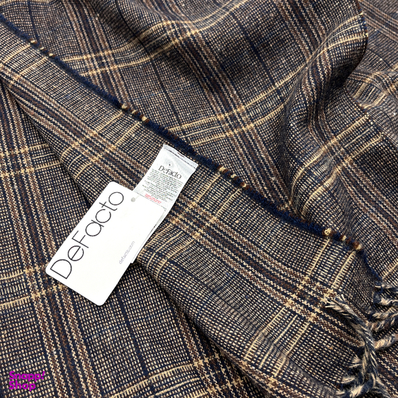 شال گردن مردانه دفکتو طرح چهارخانه کد 605