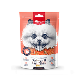 تشویقی سگ ونپی مدل Salmon Fish Skin وزن 100 گرم
