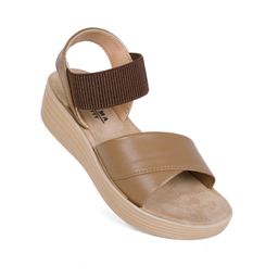 صندل زنانه شیما مدل رزا رنگ نسکافه ای