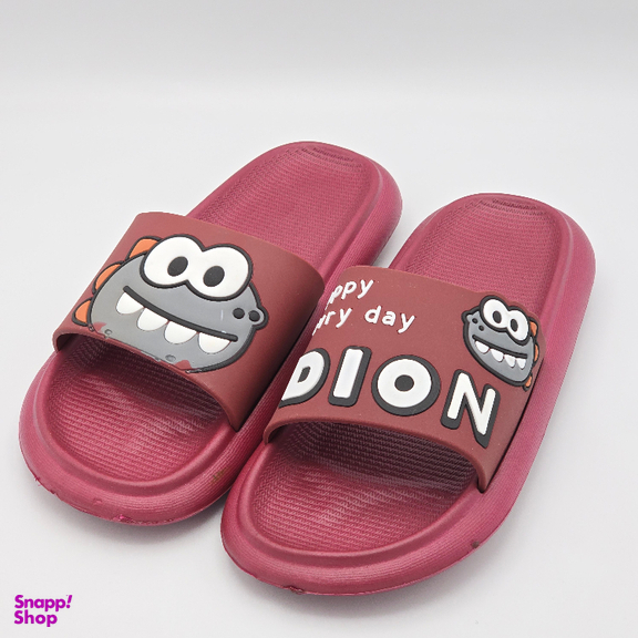 دمپایی زنانه زیتون مدل داینو کد 5863 رنگ زرشکی