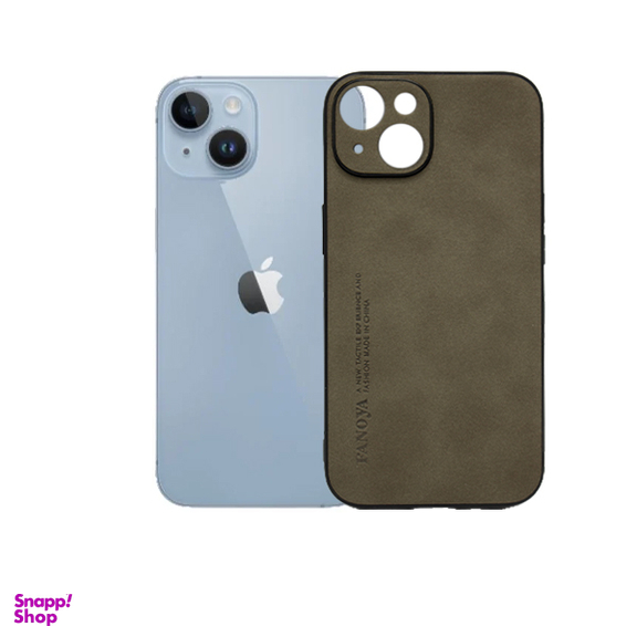 قاب گوشی موبایل چرمی لاکچری FANOYA اپل مدل iPhone 14