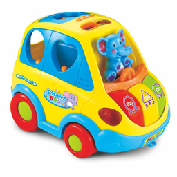 بازی آموزشی هولا مدل ماشین موزیکال با اشکال هندسی فیلی