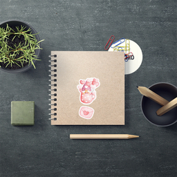 برچسب لاژید مدل کارتونی کد GN210 بسته 2 عددی