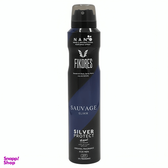 اسپری مردانه فیکورس مدل Sauvage elixir حجم 200 میلی لیتر