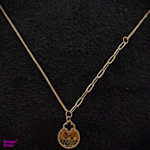 گردنبند طلا 18 عیار زنانه مدل کندو عسل