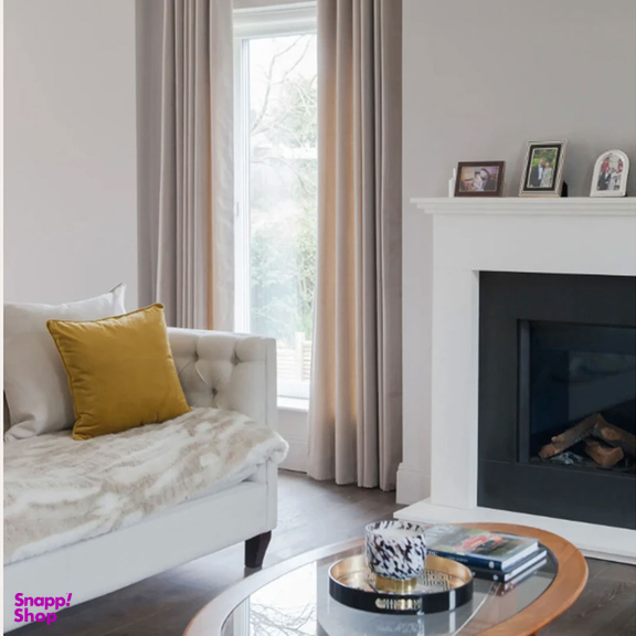 پرده پانچ مدل chanel hazan style FCLT90014 سایز 280×150 سانتی متر