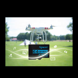 کارت حافظه microSDXC اپیسر مدل V30 A1 کلاس 10 استاندارد UHS-I U3 سرعت 100MBps ظرفیت 64 گیگابایت به همراه آداپتور SD