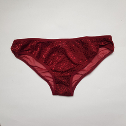 ست شورت و سوتین زنانه برتا مدل اسفنجی کد 6020KC رنگ زرشکی