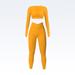 ست نیم تنه و لگینگ ورزشی زنانه مدل M5137