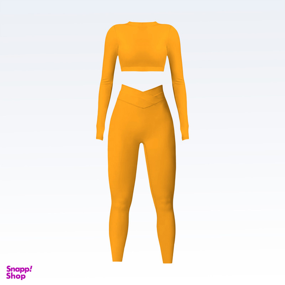 ست نیم تنه و لگینگ ورزشی زنانه مدل M5137