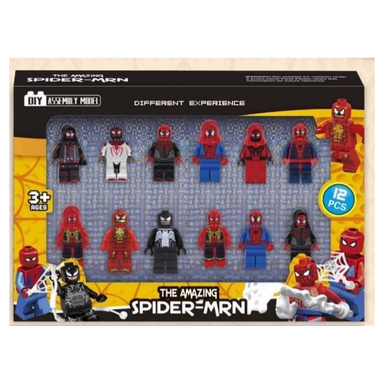 ست مینی فیگور مدل اسپایدرمن مجموعه 12 عددی