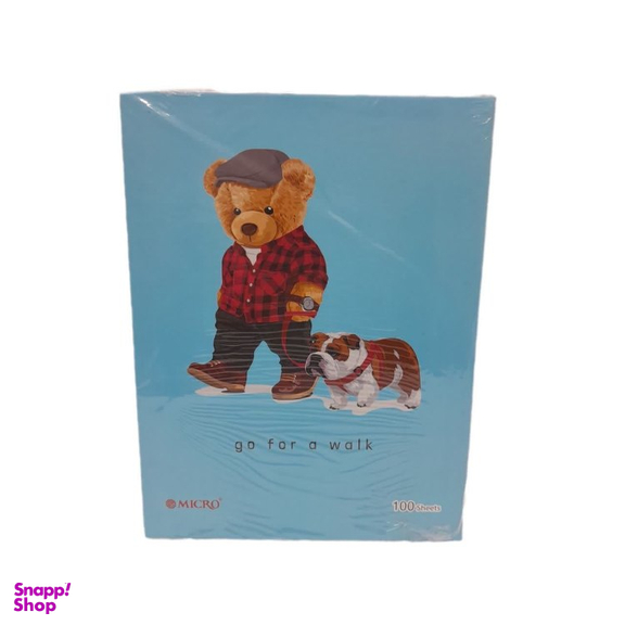 دفتر کلاسوری 100 برگ میکرو طرح خرس کد 019