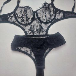 لباس خواب زنانه نوشه پوش مدل توری فنردار کد 90007