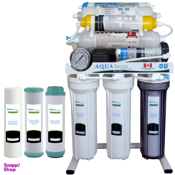 دستگاه تصفیه کننده آب آکوآ اسپرینگ مدل RO NF2600 به همراه فیلتر مجموعه 3 عددی