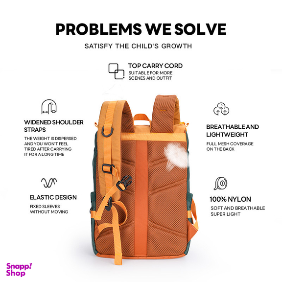 کوله پشتی زوی زویی مدل Deep sea blue کد B72