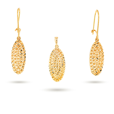 نیم ست طلا 18 عیار زنانه میلی گالری رویال طرح فیوژن کد MT1438