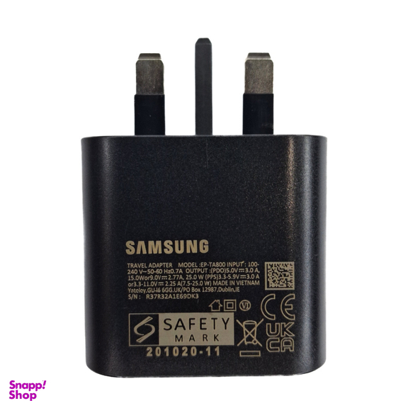 شارژر دیواری سامسونگ مدل 25W PD سریال R37R32A1E69DK3 به همراه کابل Type-C