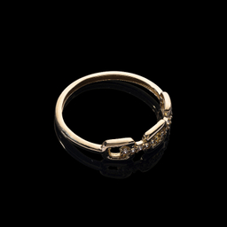 انگشتر طلا 18 عیار زنانه جواهری سون کد 3349