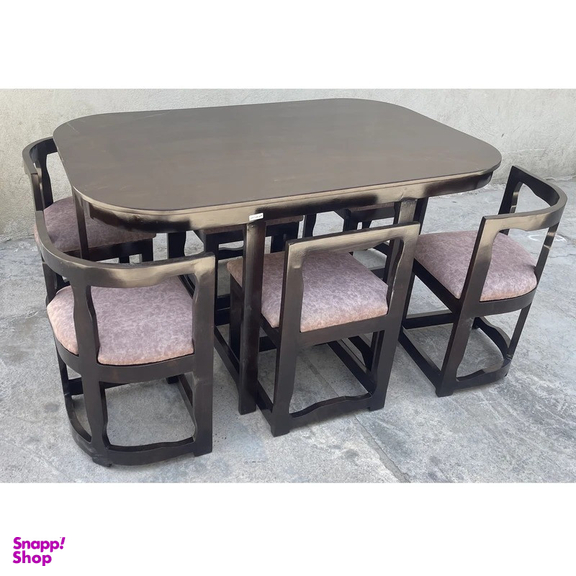 میز و صندلی ناهارخوری شش نفره گالری والریان مدل M-CH-706