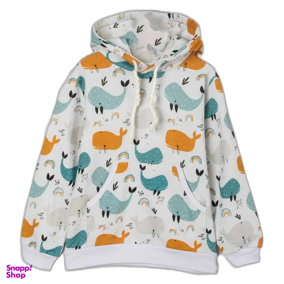 ست هودی و شلوار بچگانه گیزولان مدل نهنگ