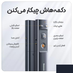 پرزنتر و پوینتر بی سیم باسئوس مدل ACFYB-0G