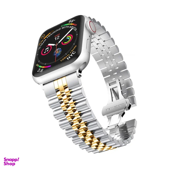 بند ساعت هوشمند طرح رولکس پنج بید مناسب اپل واچ