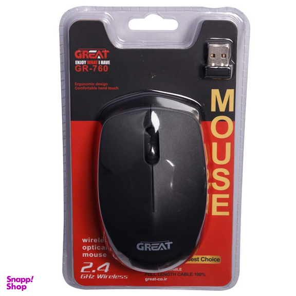 ماوس بی سیم گریت مدل GR-760