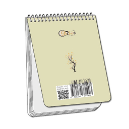 دفترچه یادداشت سیمی 80 برگ دارکوب مدل درختی کد 137/7