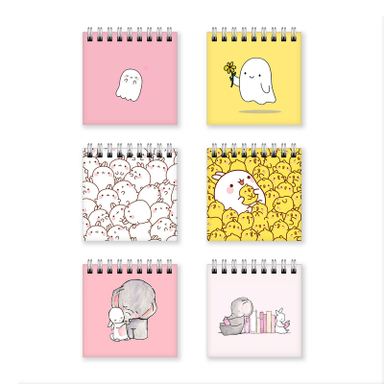 دفترچه یادداشت بامبیلیپ طرح دخترانه کیوت و فانتزی کد 96030558 مجموعه 6 عددی