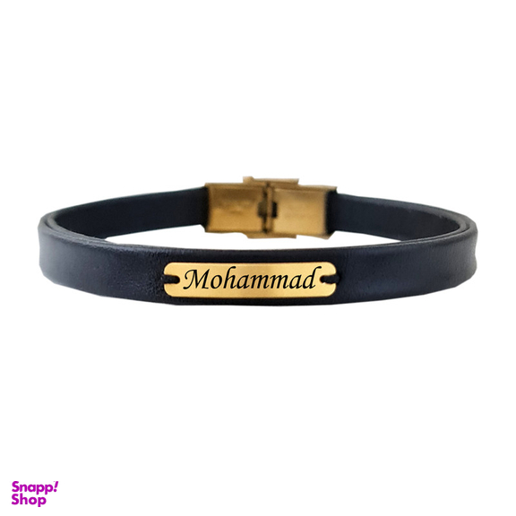 دستبند طلا 18 عیار مردانه لیردا مدل اسم محمد