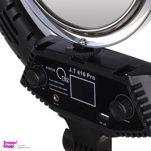 رینگ لایت 96 وات مدل TB2 JT-416 Pro به همراه سه پایه
