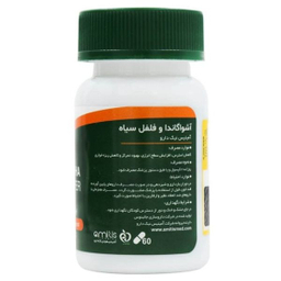 کپسول آشواگاندا و فلفل سیاه آمیتیس نیک دارو بسته 60 عددی