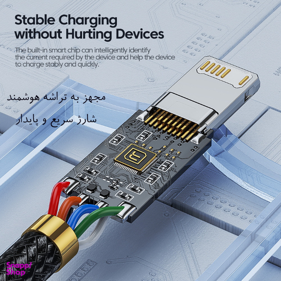 کابل تبدیل USB به Lightning توکی مدل TQ-X12 طول 1 متر