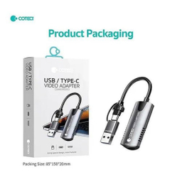 مبدل USB و Type-C به HDMI کوتتسی کد 83015
