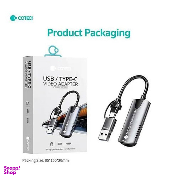 مبدل USB و Type-C به HDMI کوتتسی کد 83015